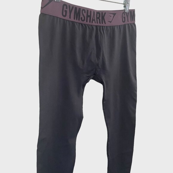 Gymshark Seamless Leggings Gray Women's Large Athletic Stretch Gym Activewear - Picture 4 of 9